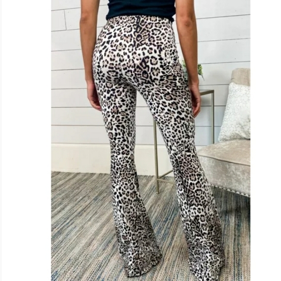 Leopard Print Bell Bottoms - Picture 2 of 3
